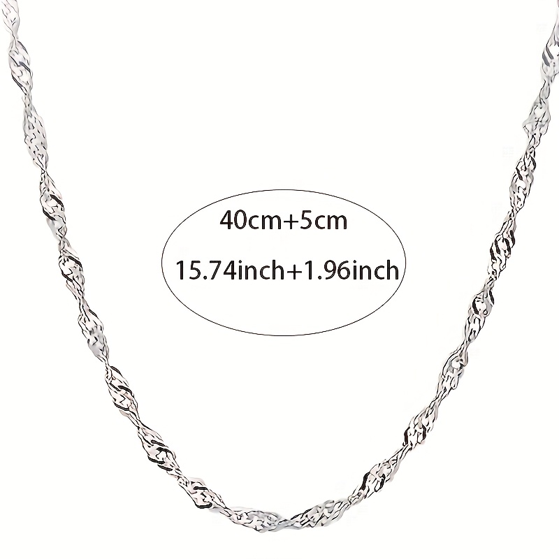 2pcs S925 Sterling Silver Lariat Necklaces for Women Bohemian Style